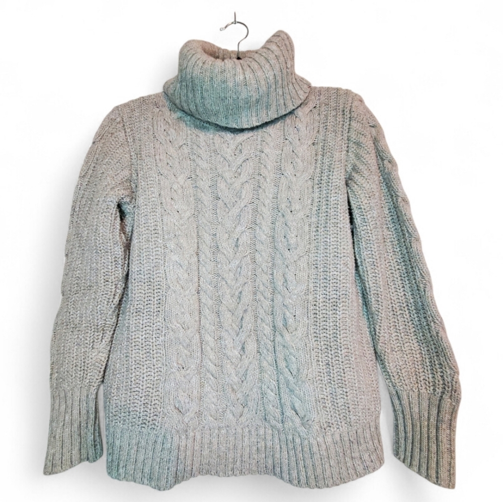 GAP Cable Knit Sweater Fisherman Style Pullover Loose Fit Size Small Petite